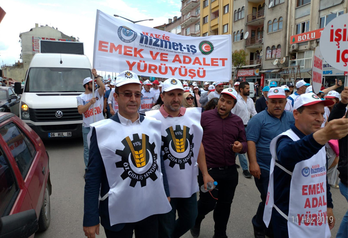Emek ve Adalet iin Bolu'dan Ankara'ya
