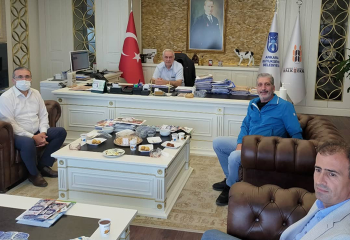 Hanerolu, Ankara Halk Ekmek Genel Mdr Veliolunu ziyaret etti