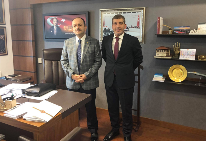 Genel Bakan Yardmcmz Tevfik Hanerolu, Rize Milletvekili Hikmet Ayar ziyaret etti