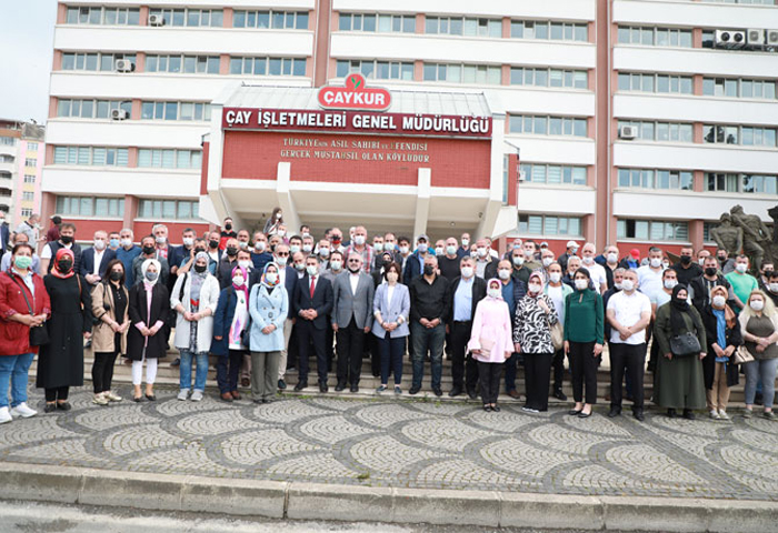 D. Karadeniz Rize ube Bakanlmzn nclnde, aykura destek aklamas yapld