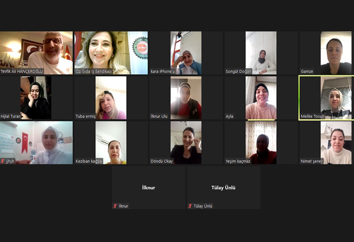 Kadn Komitesi yelerimiz video konferans ile bir araya geldi