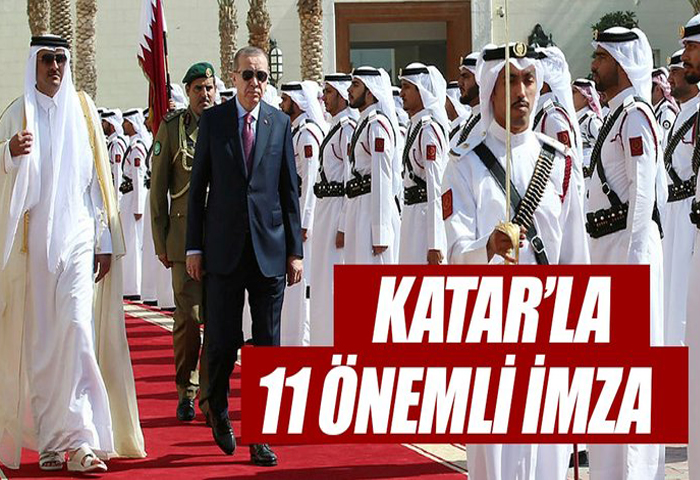 Katar ile 11 nemli anlama imzaland