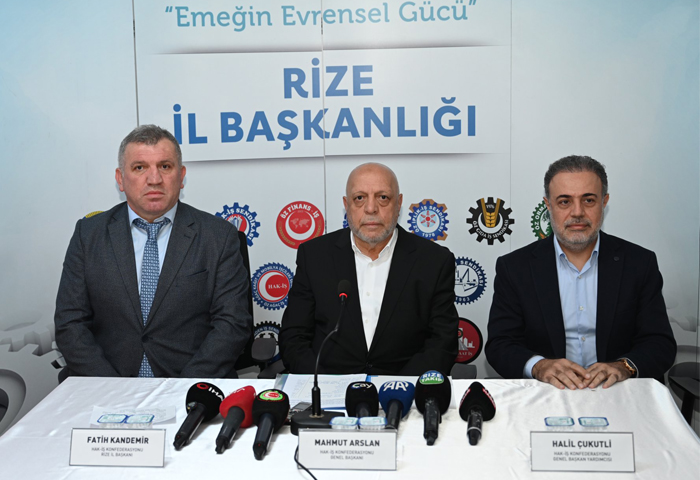 HAK- ve z Gda-ten Rizede 1 Mays Mesaj: Emein Sesi Rizeden Ykselecek