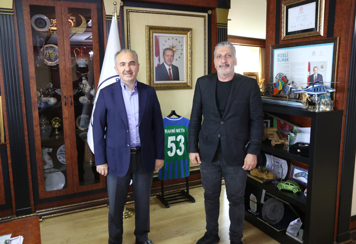 Hançeroğlu, Rize Belediye Başkanı Metini makamında ziyaret etti
