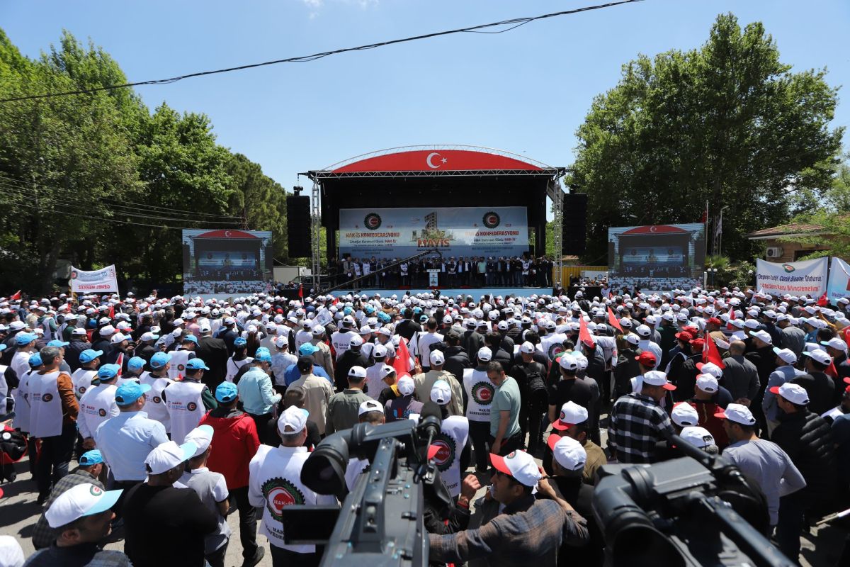 Genel Bakanmz ukutli, Kahramanmarata gerekletirilen 1 Mays kutlamalarna katld