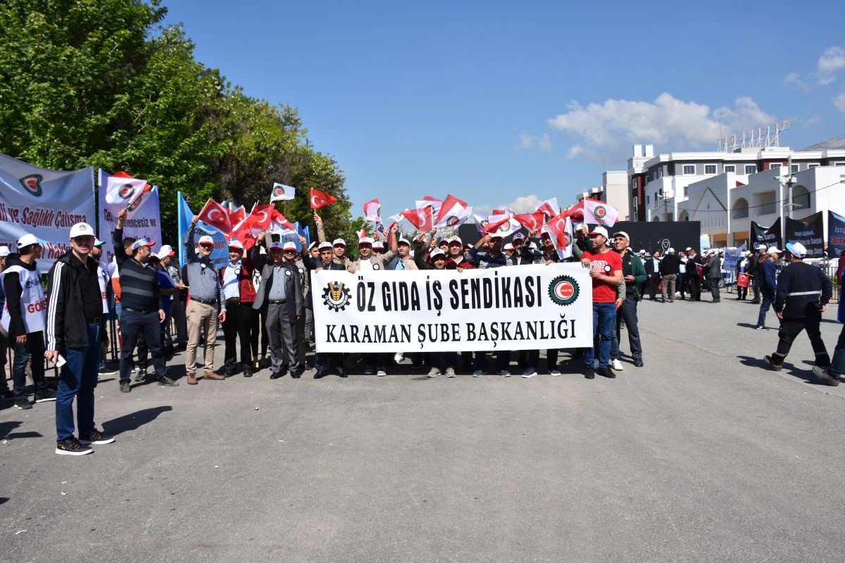Genel Bakanmz ukutli, Kahramanmarata gerekletirilen 1 Mays kutlamalarna katld