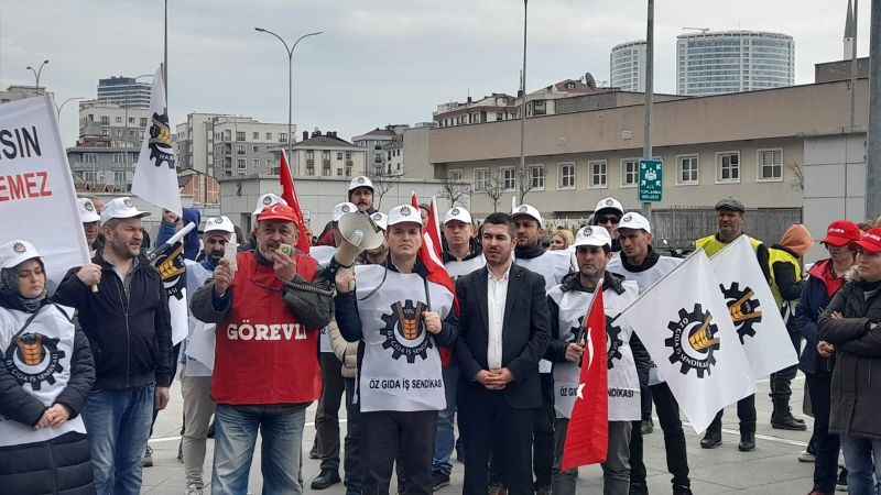 Hastanede alan yelerimizden eylem: 'Bu klelik sistemine son verilsin'