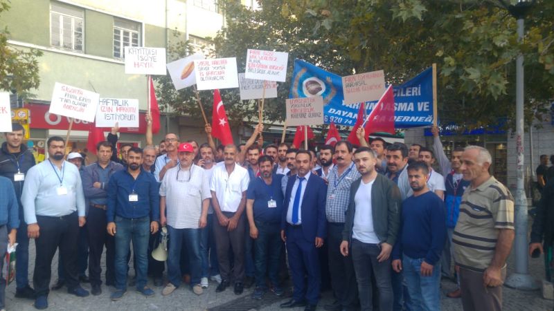 Sendikamz frn iilerinin alma koullarn protesto eylemine destek verdi