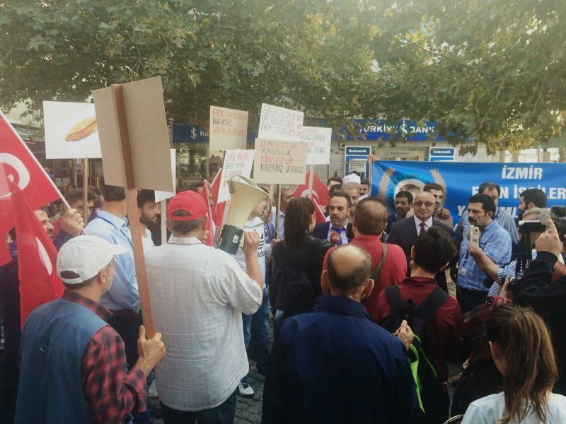 Sendikamz frn iilerinin alma koullarn protesto eylemine destek verdi