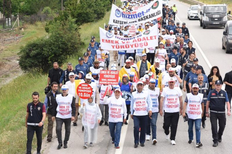 Emek ve Adalet yrynn 10. gnnde desteimiz devam ediyor