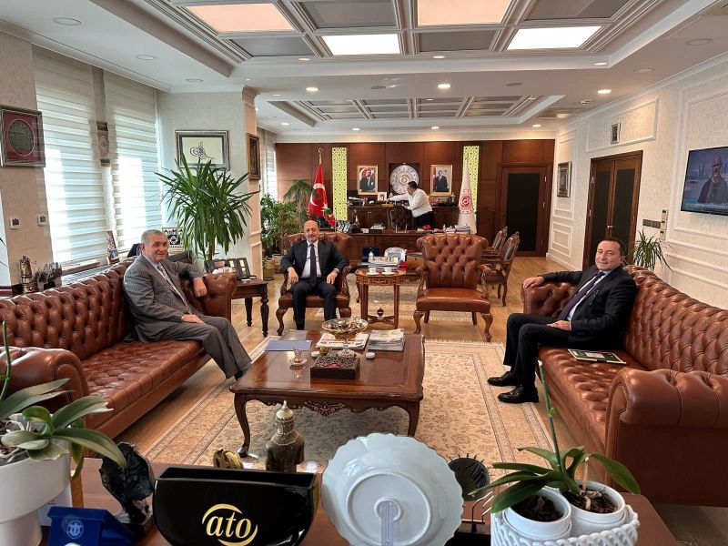 Genel Başkanımız Mehmet Şahinden Çalışma Bakanı Bilgin'e Ziyaret 