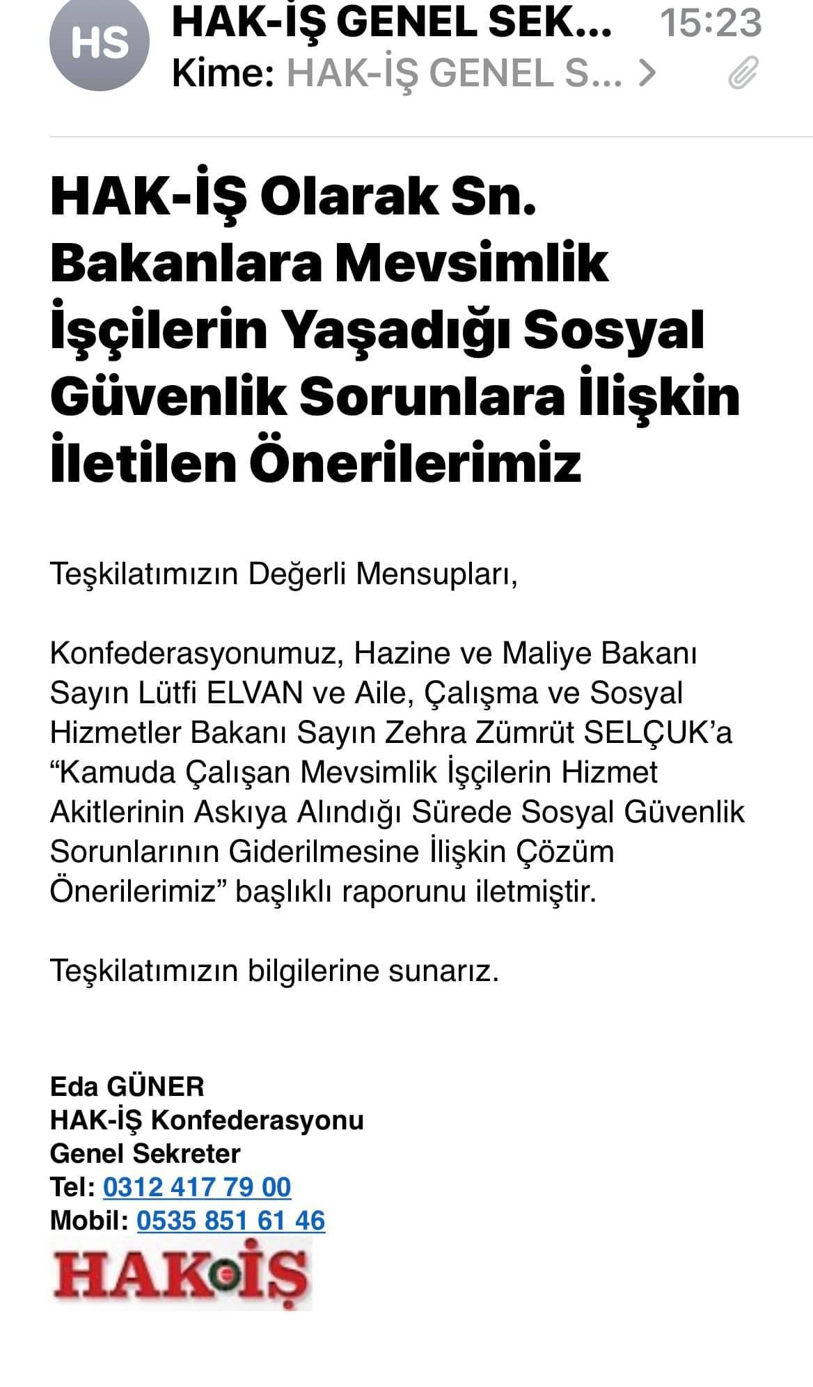 alma Hayatnn sorunlarn raporlarla hkmete sunmaya devam ediyoruz