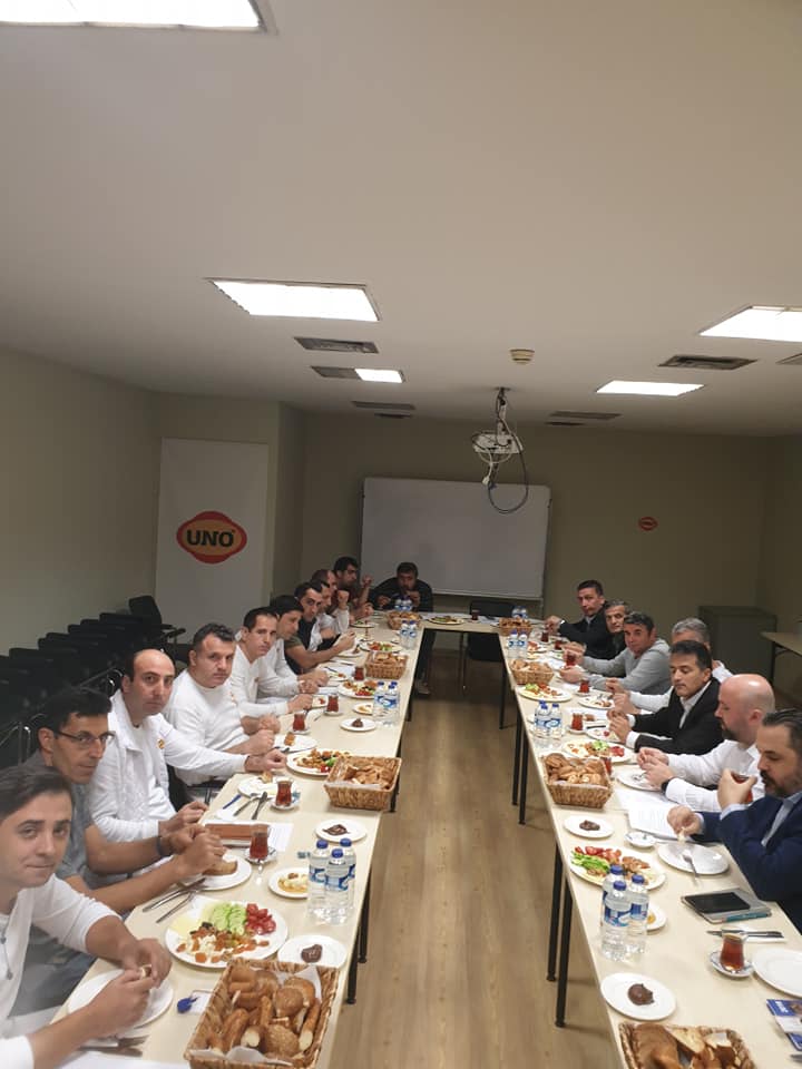 UNMAŞ çalışanları ile sabah kahvaltısı