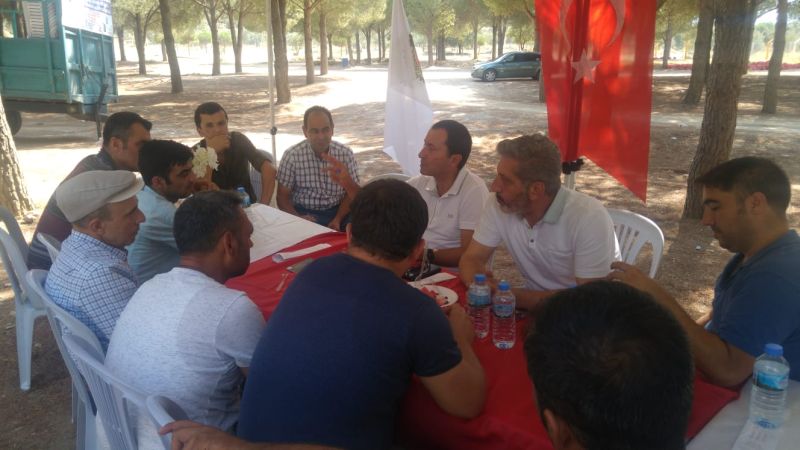 Genel Bakanmz Mehmet ahin zgrkey alanlar ile piknikte bulutu
