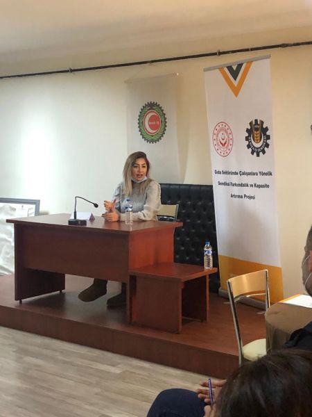 Sendikal Farkndalk ve Kapasite Artrma Projemizin 8. eitim program Rize ubemizde yapld