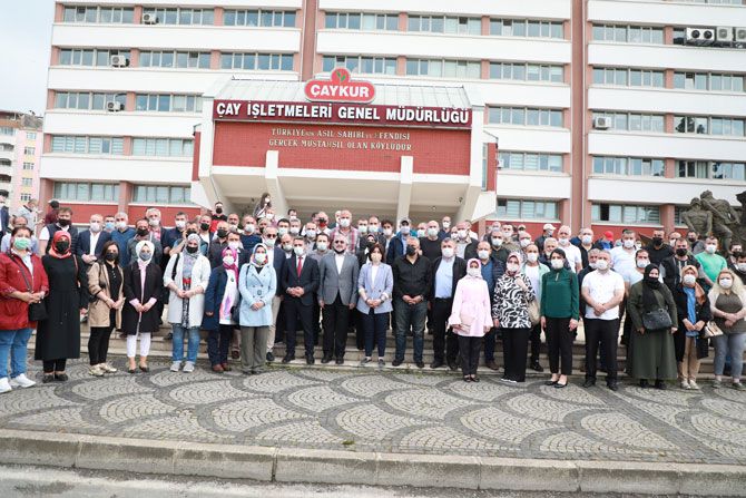 D. Karadeniz Rize ube Bakanlmzn nclnde, aykura destek aklamas yapld