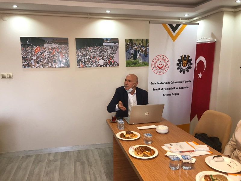 Sendikal Farkndalk ve Kapasite Arttrlmas projemizin nc eitim program Ankara ubemizde yapld