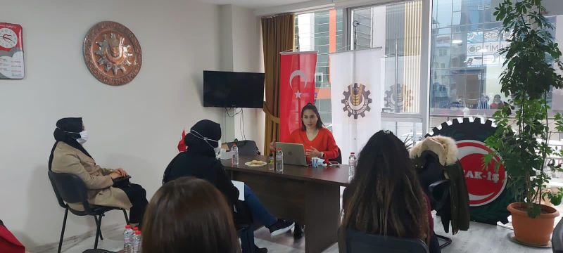 Sendikal Farkndalk ve Kapasite Artrma Projemizin 9. eitim program Bursa ubemizde yapld