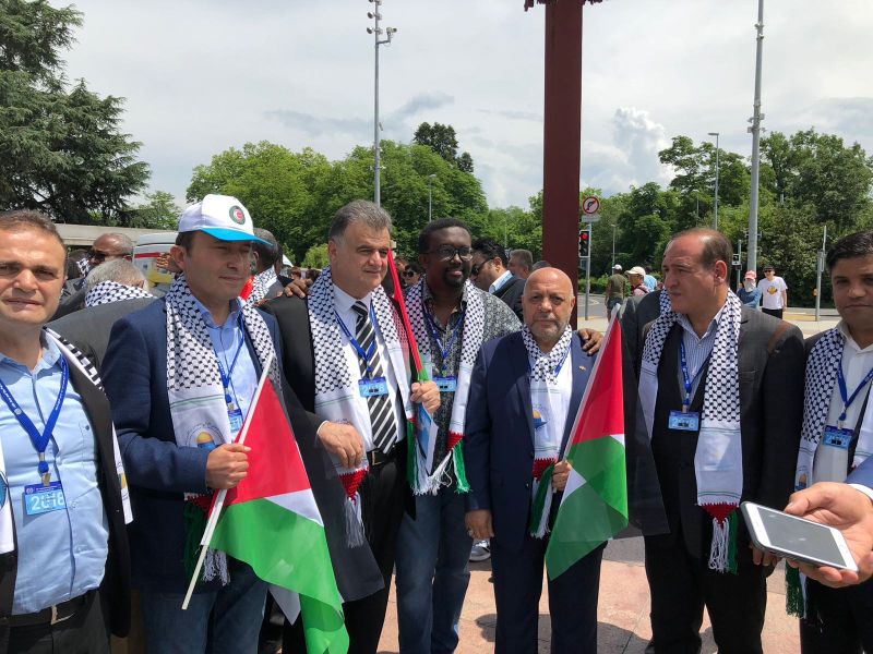 Genel Bakanmz Mehmet ahin, BM nnde israili protesto eylemine katld